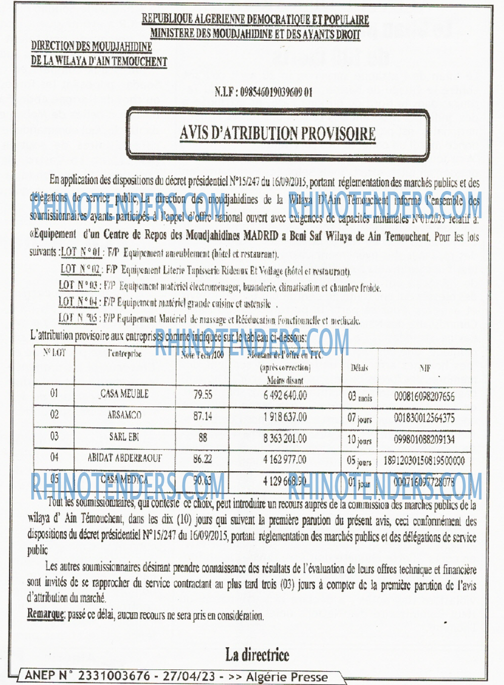 ALGERIE PRESSE