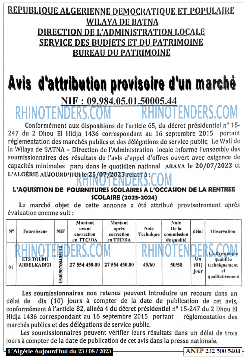 Aujourd'hui