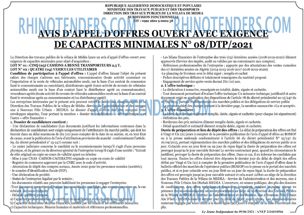 Jeune Independant