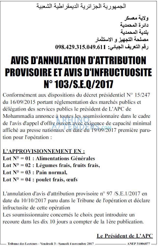 TRIBUNE DES LECTEURS
