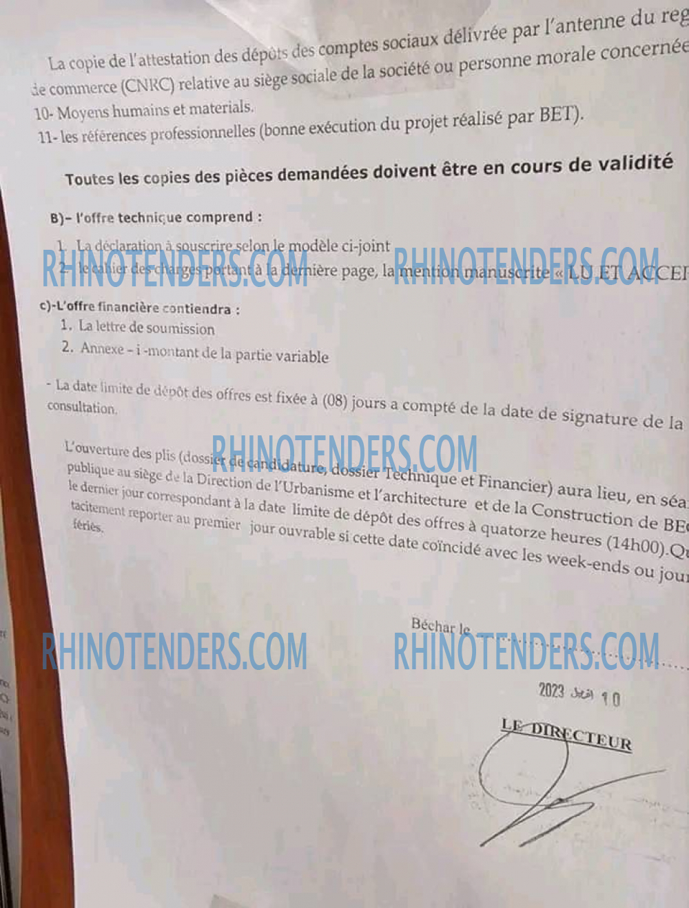 Rhinotenders