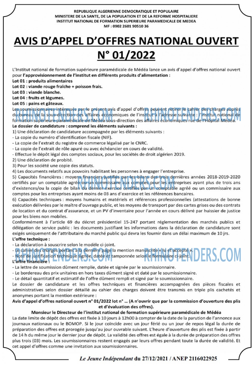 Jeune Independant