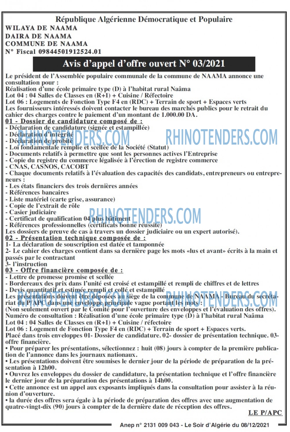 LE SOIR D'ALGERIE