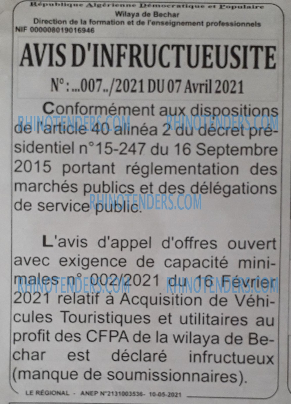 LE REGIONAL