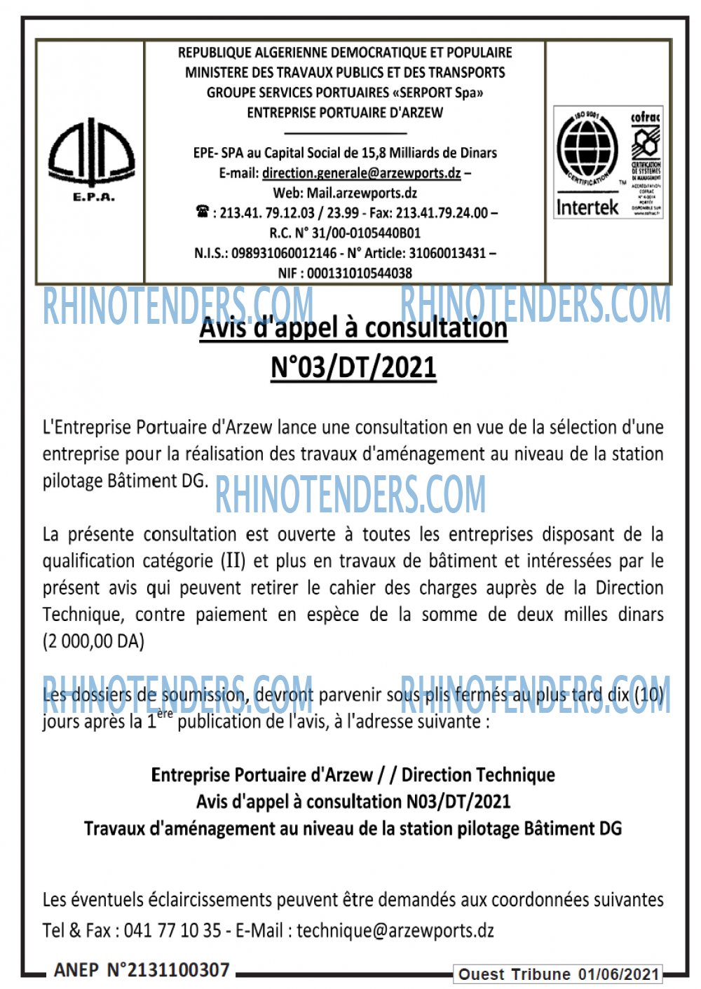 ouest TRIBUNE