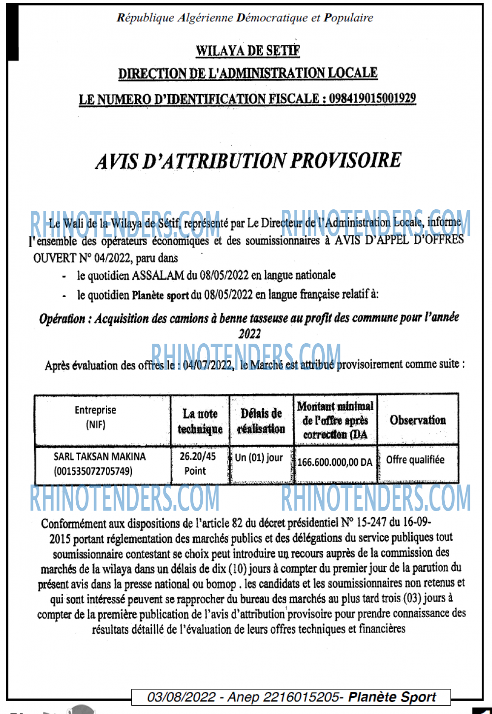 PLANETE SPORT