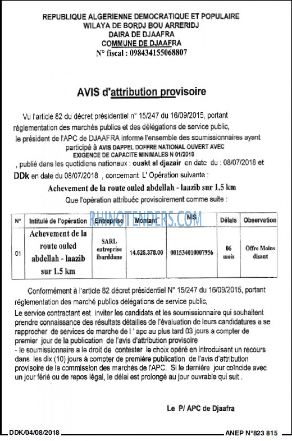 LA DEPECHE DE KABYLIE