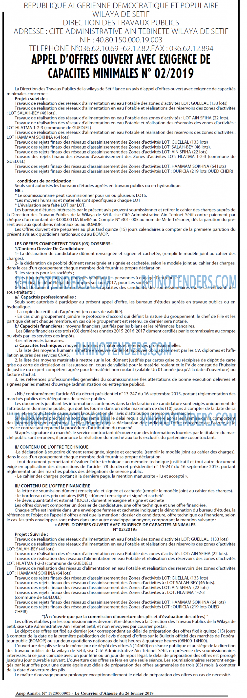 Le Courrier d'Algerie