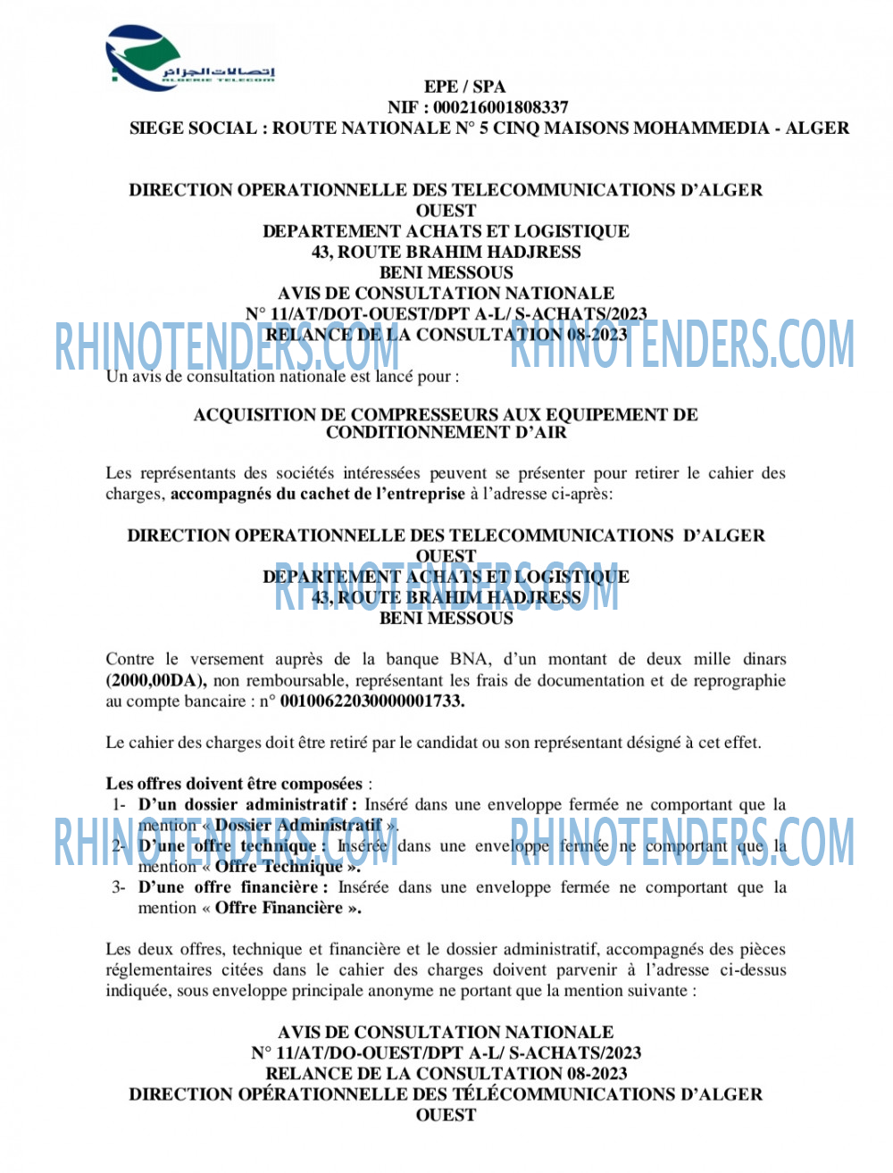 Rhinotenders