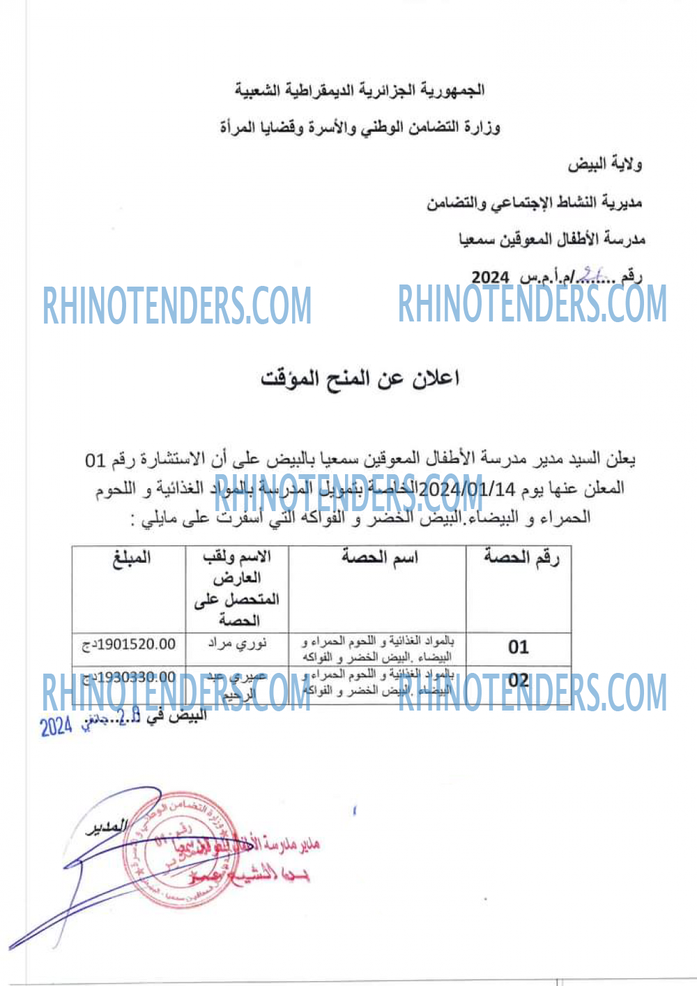 Rhinotenders