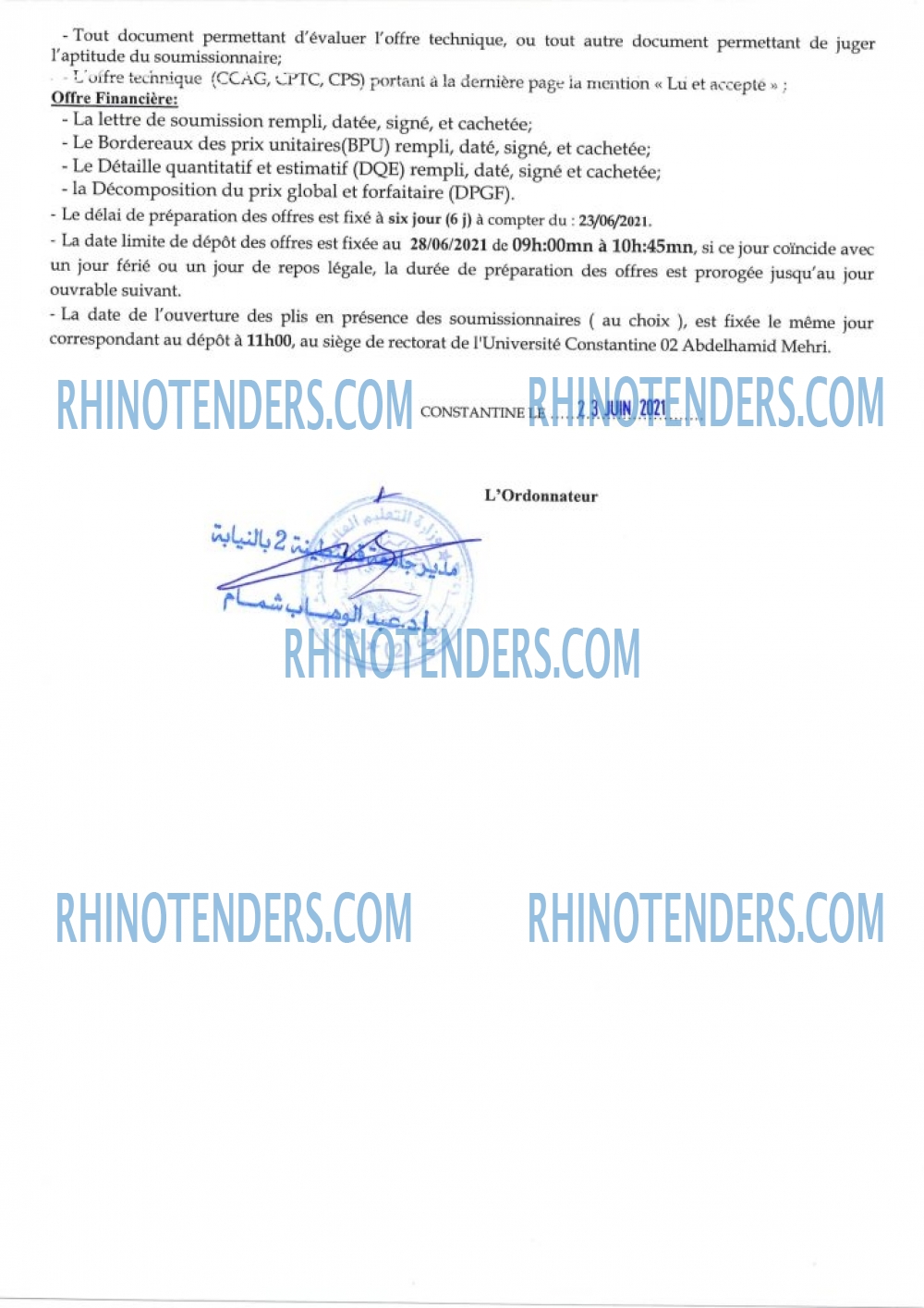 Rhinotenders