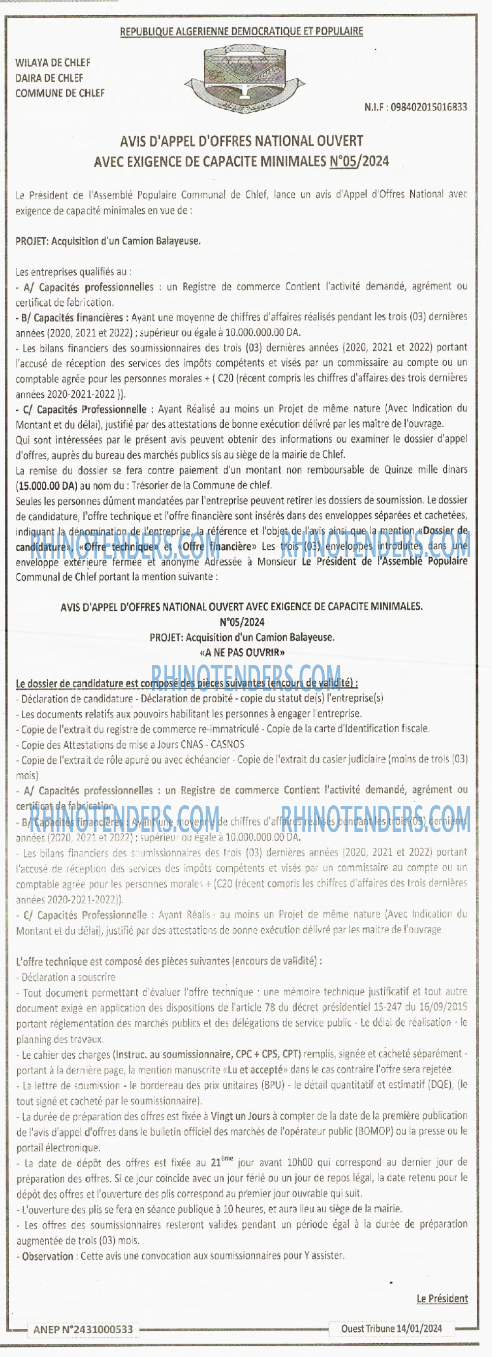 ouest TRIBUNE