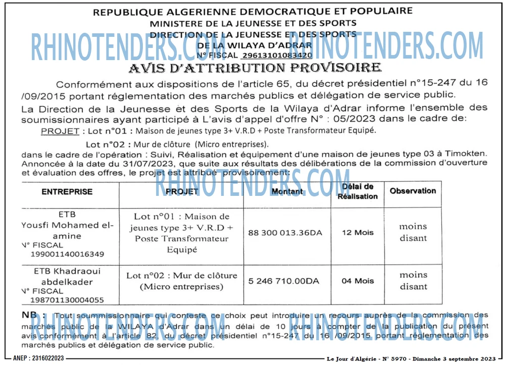 Le Jour d'Algérie
