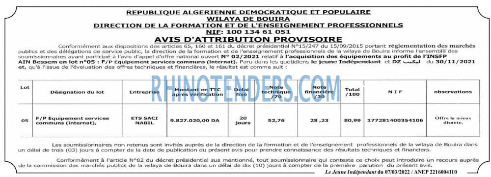 Jeune Independant