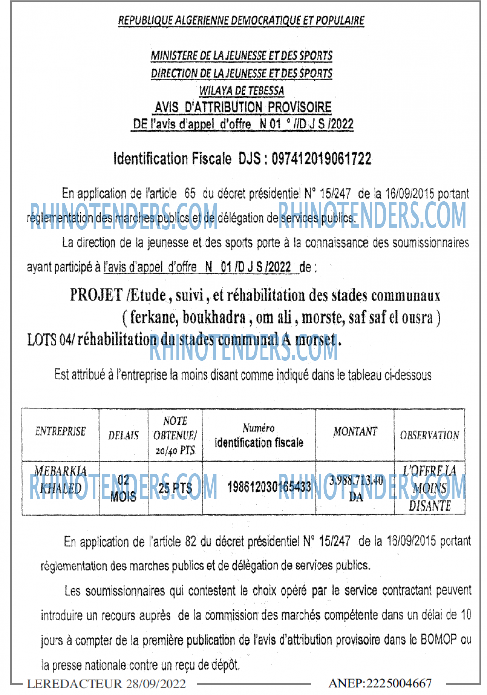 LE REDACTEUR