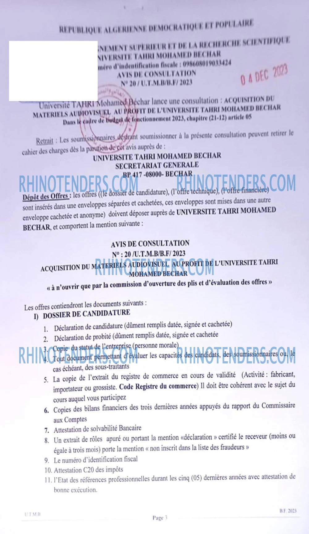 Rhinotenders