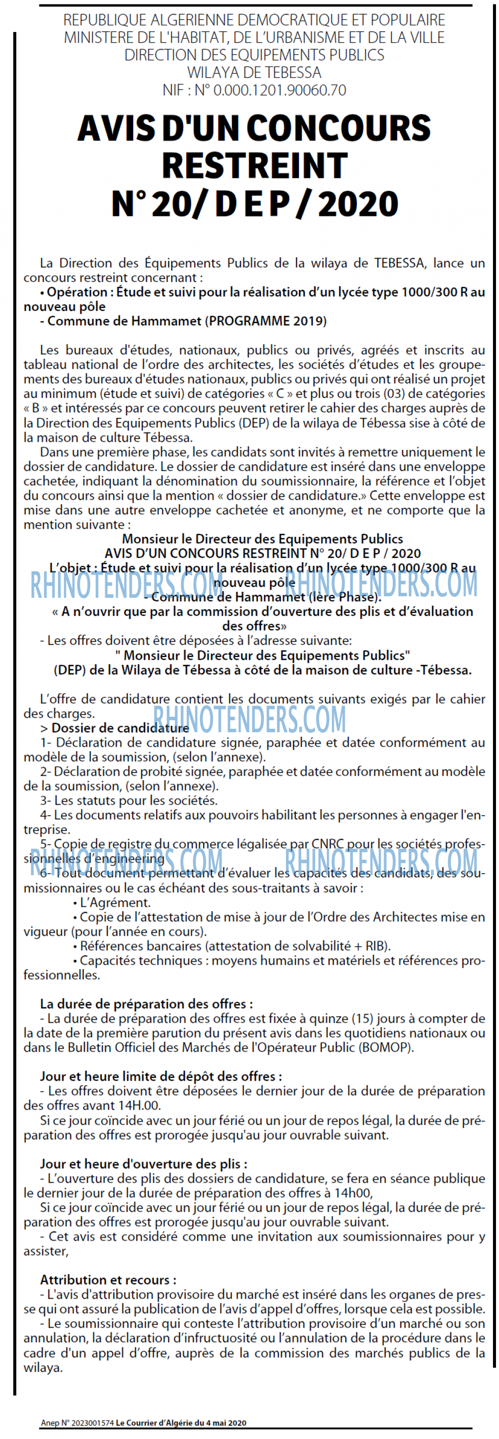 Le Courrier d'Algerie
