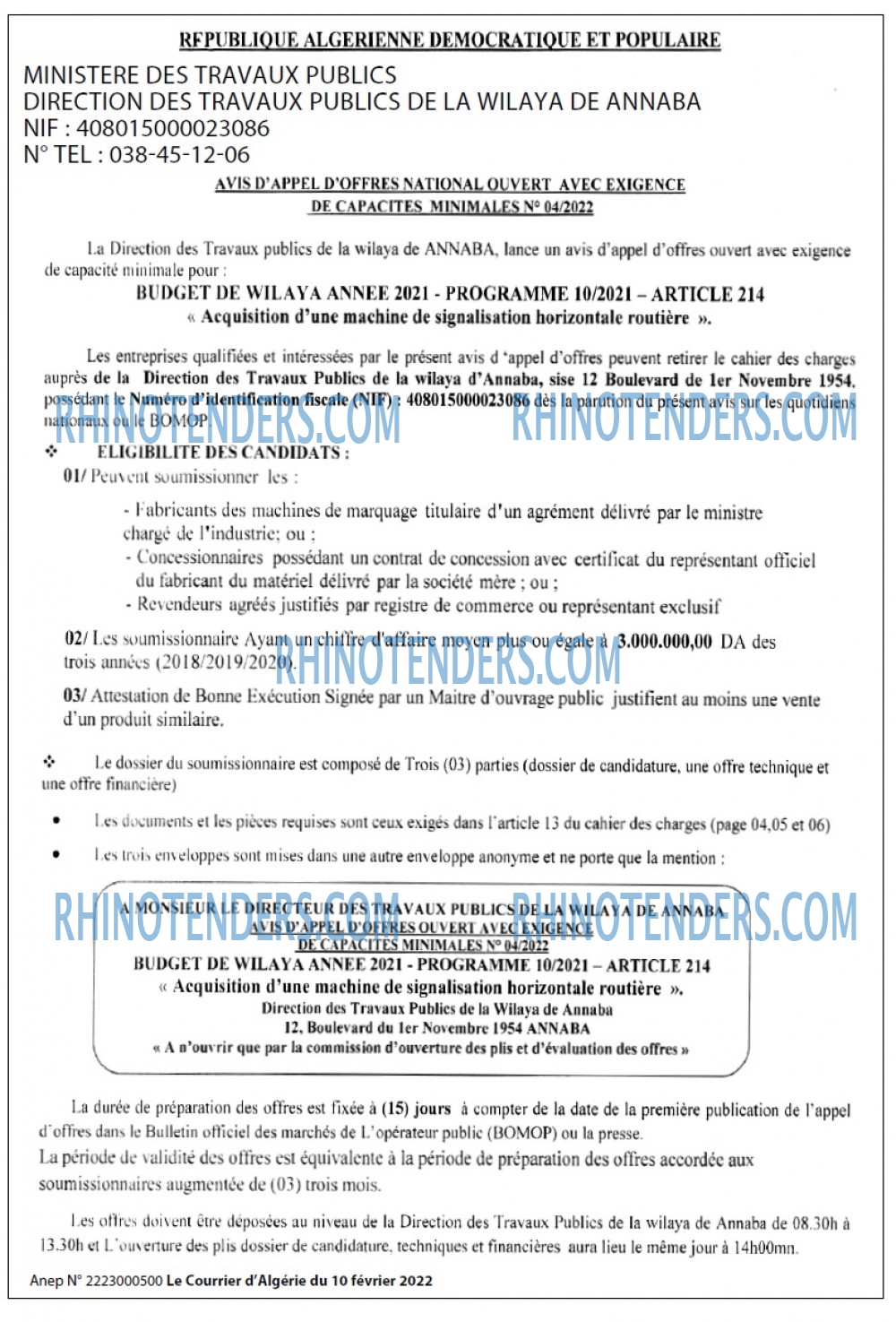 Le Courrier d'Algerie