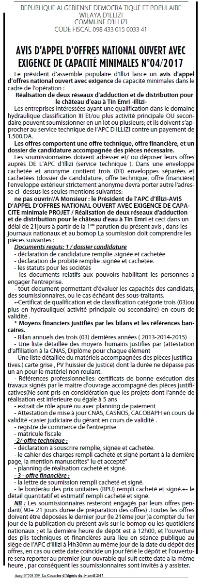 Le Courrier d'Algerie