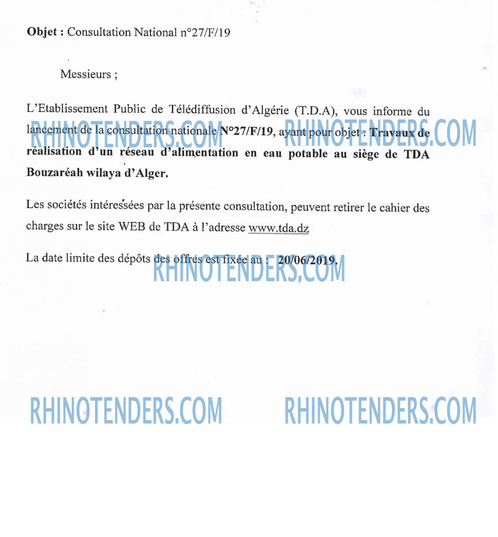 TDA - Télédiffusion d'Algérie