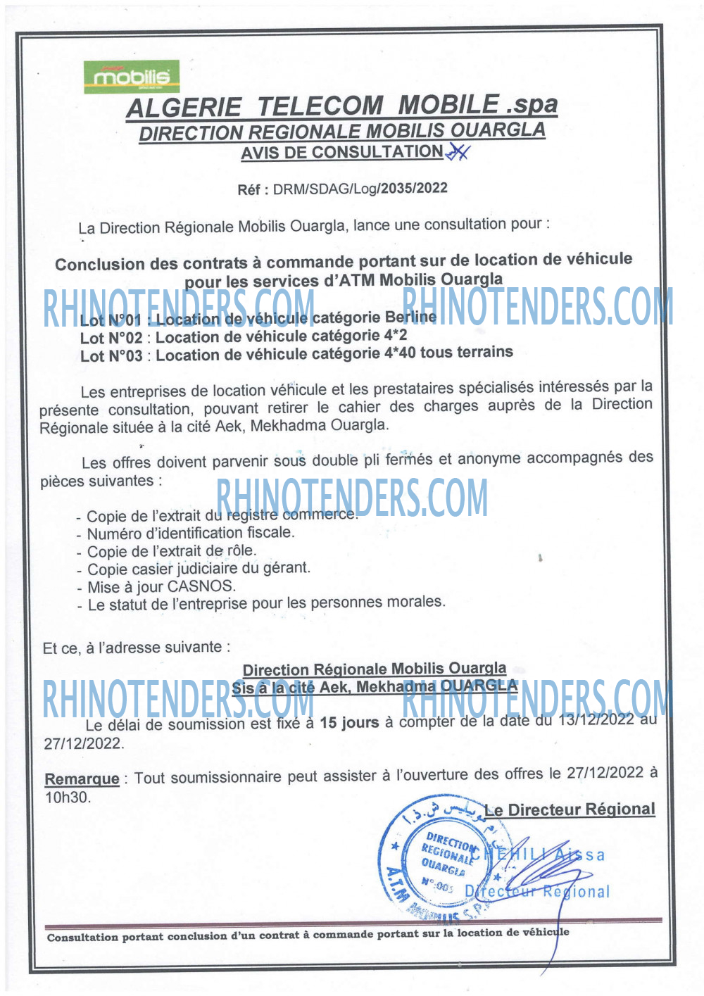 Rhinotenders