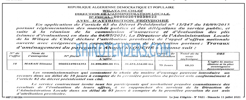 Le Jour d'Algérie