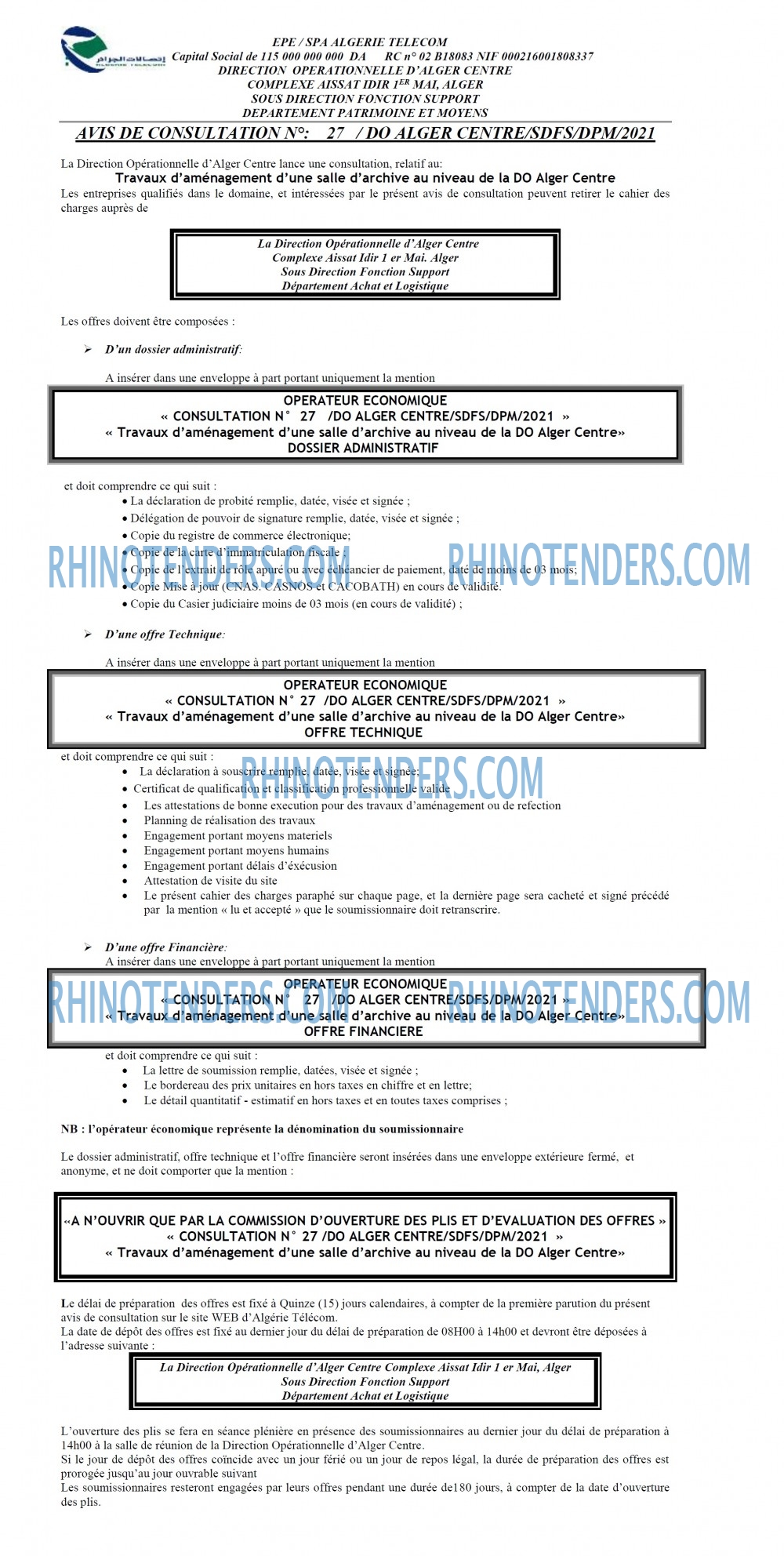 Rhinotenders