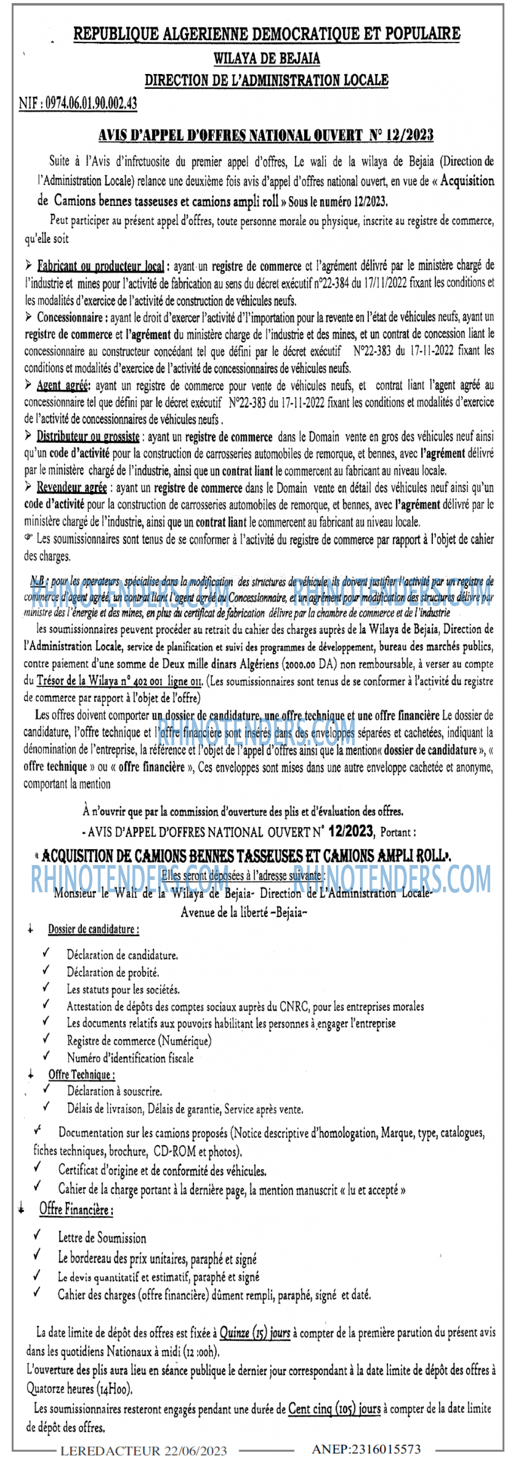 LE REDACTEUR