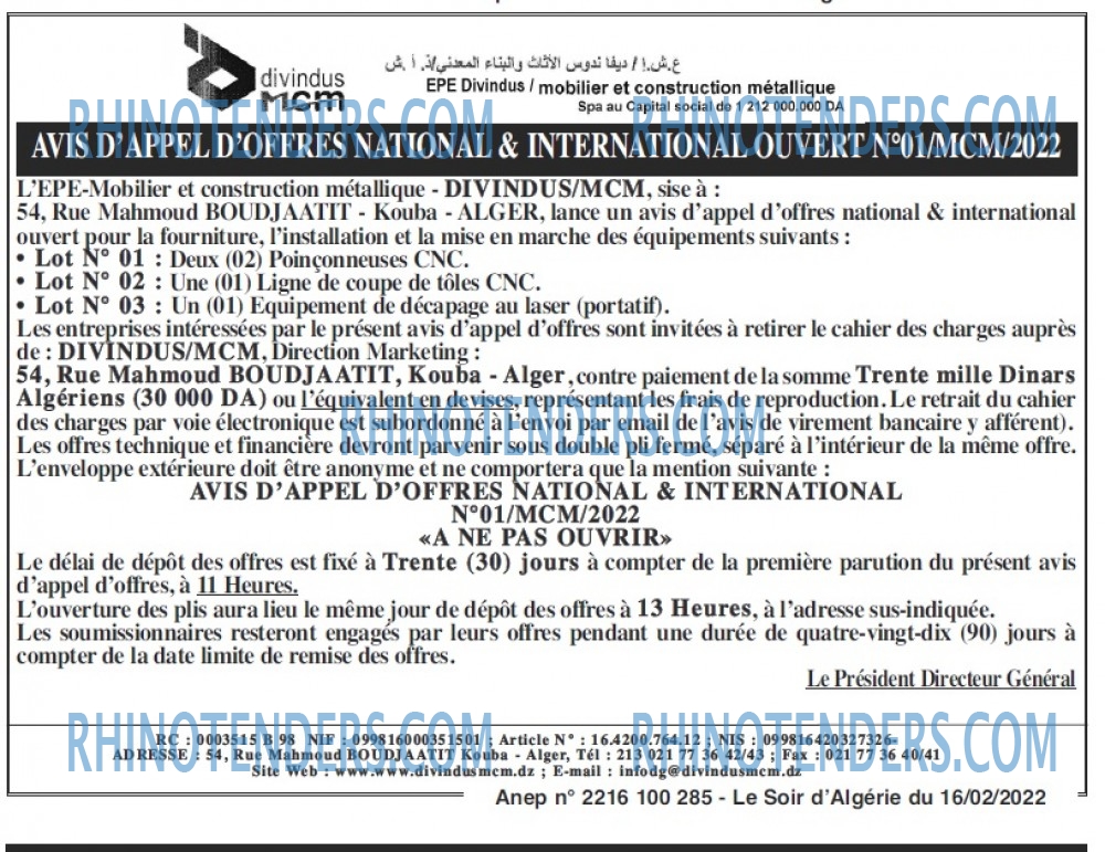 LE SOIR D'ALGERIE