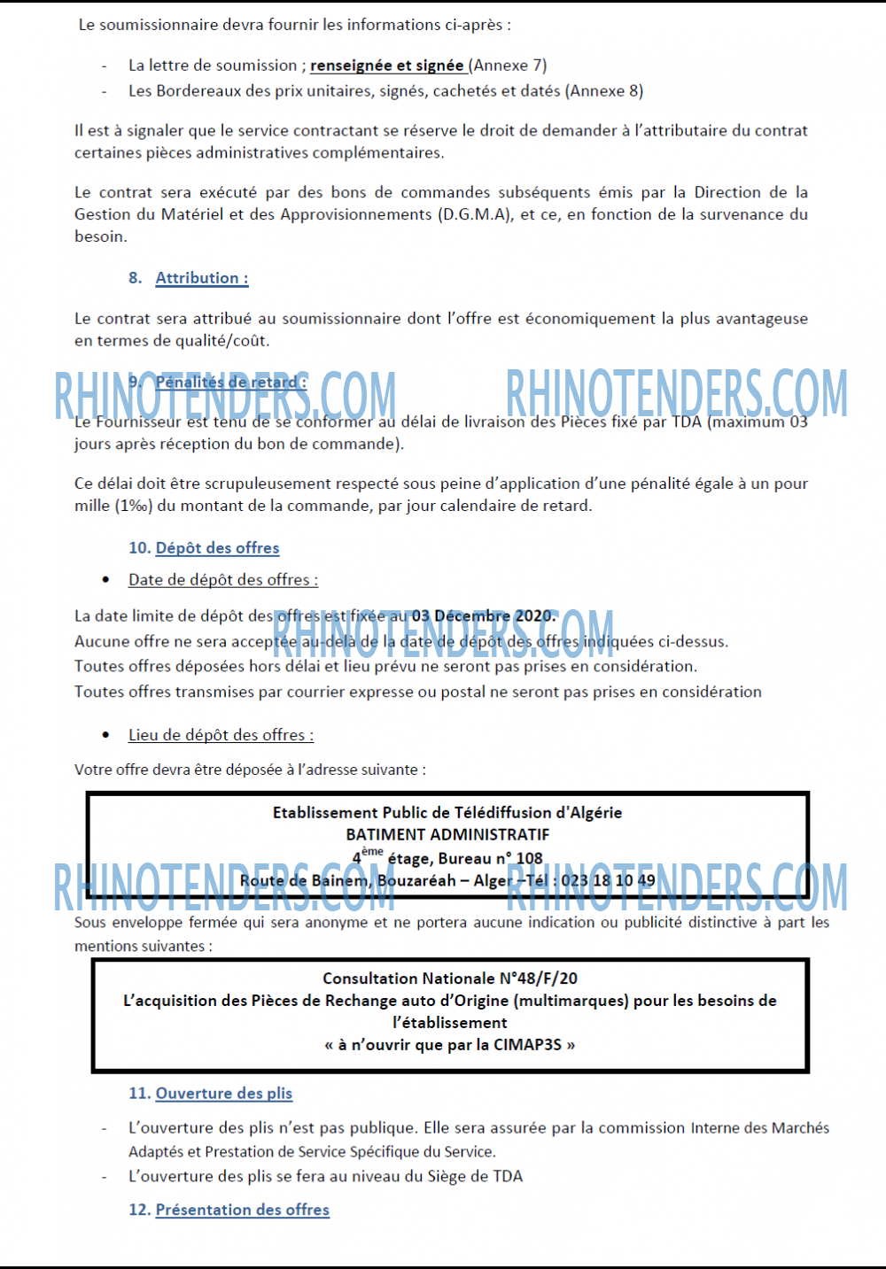Rhinotenders