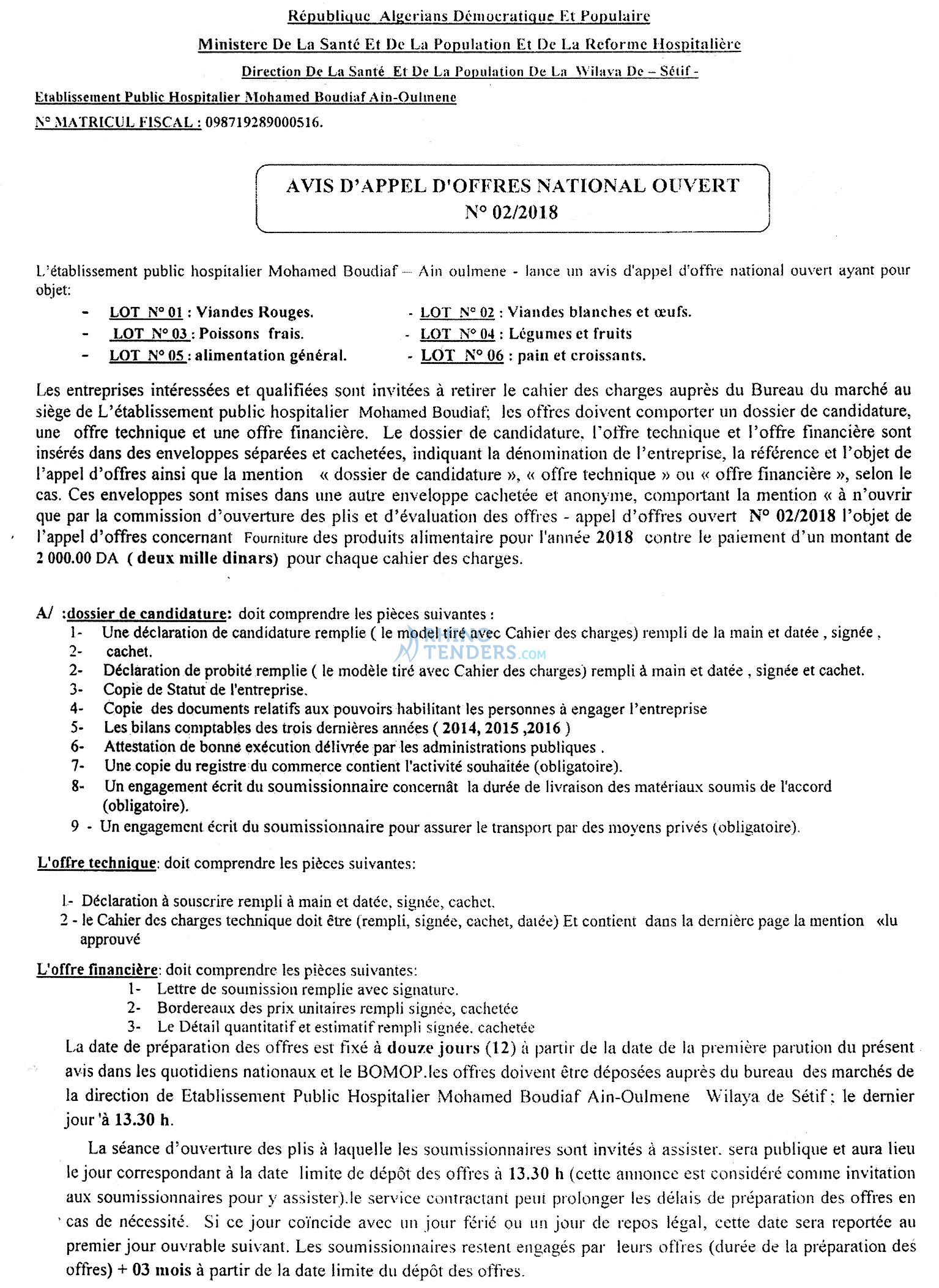 Le Chiffre d'Affaires