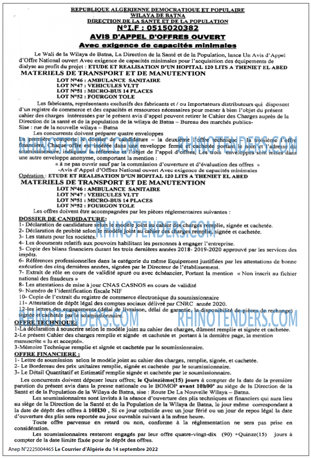 Le Courrier d'Algerie