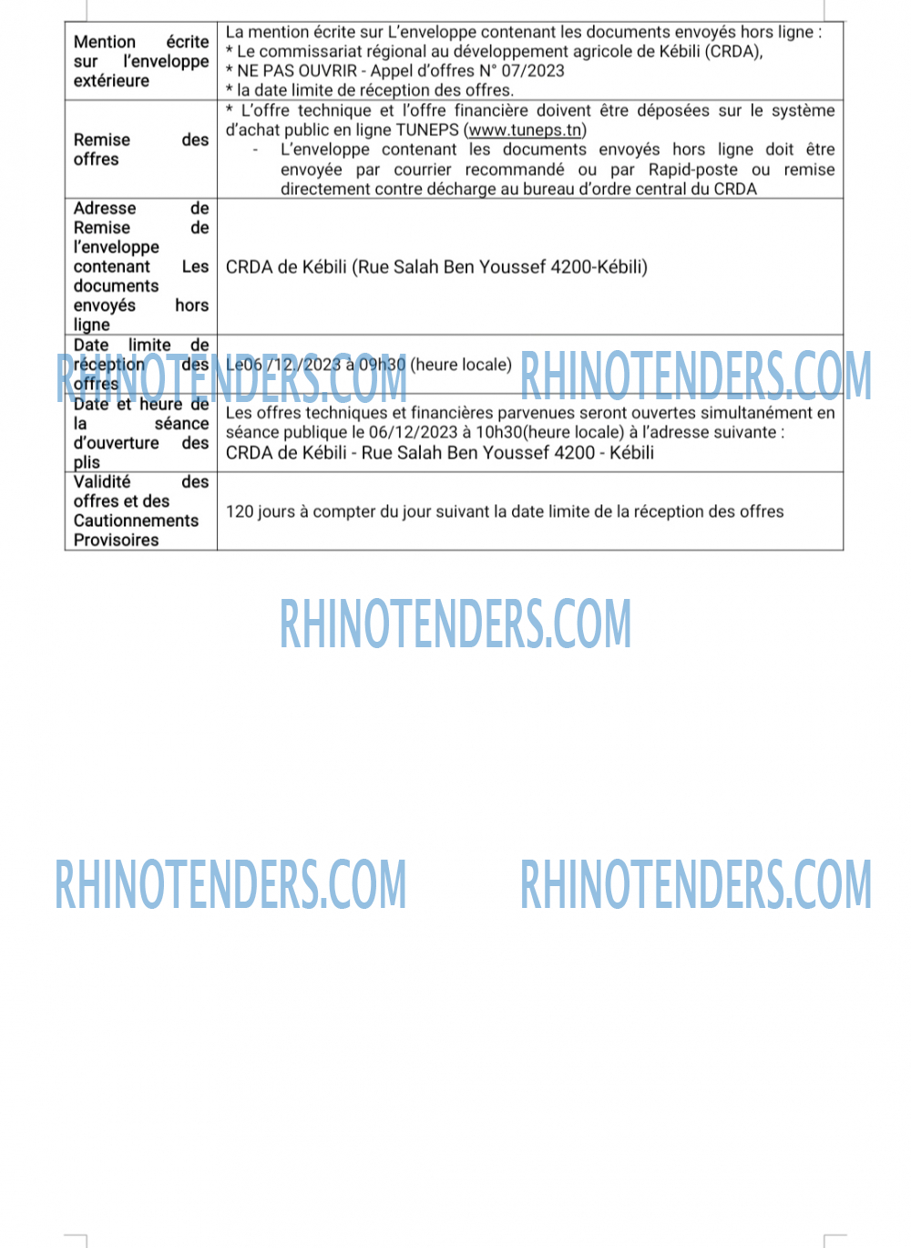 Rhinotenders