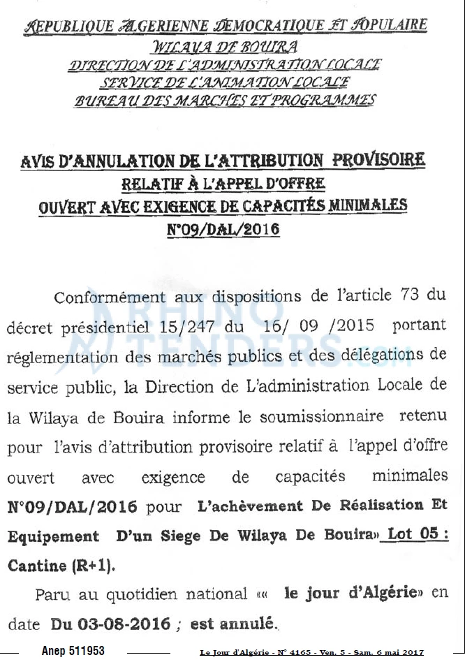 Le Jour d'Algérie