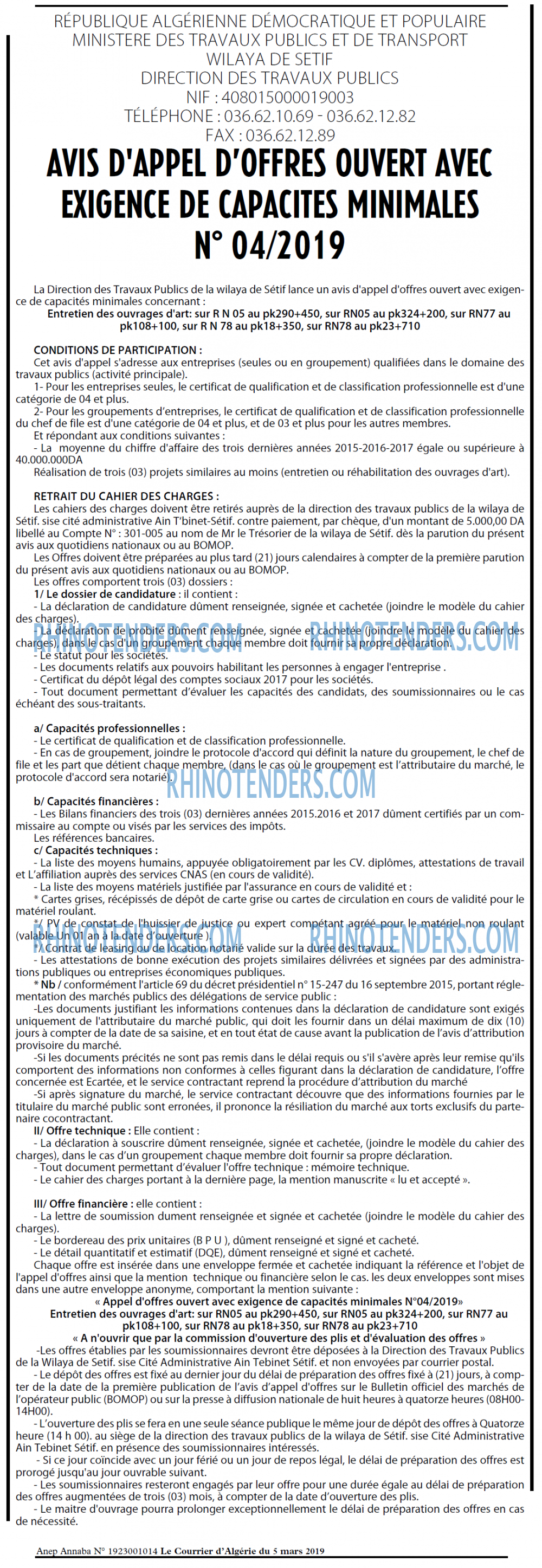 Le Courrier d'Algerie