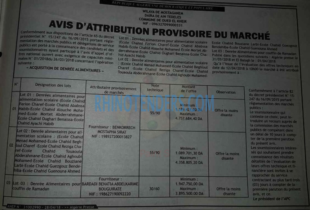 ALGERIE PRESSE