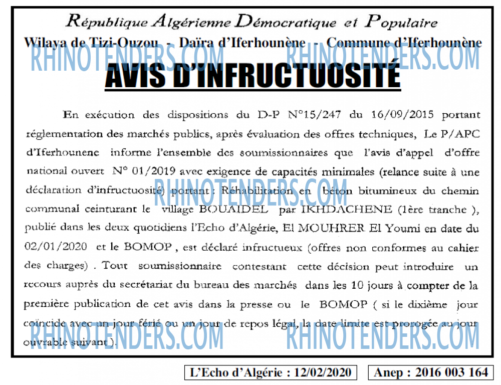 L'ECHO D'ALGERIE