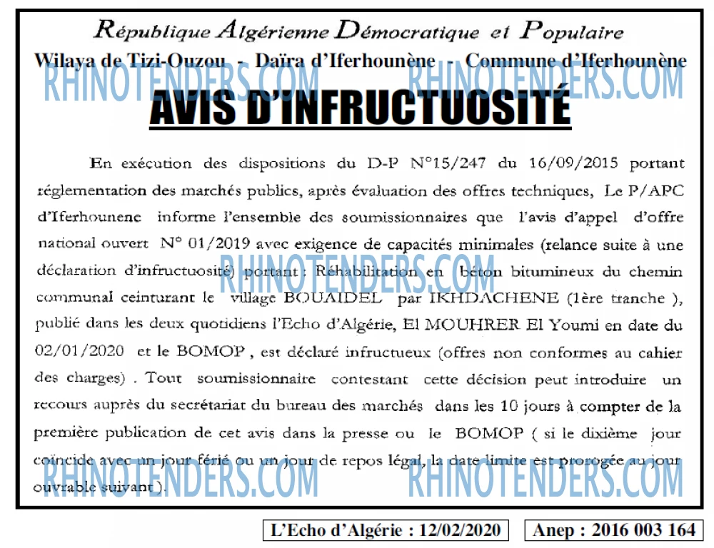 L'ECHO D'ALGERIE