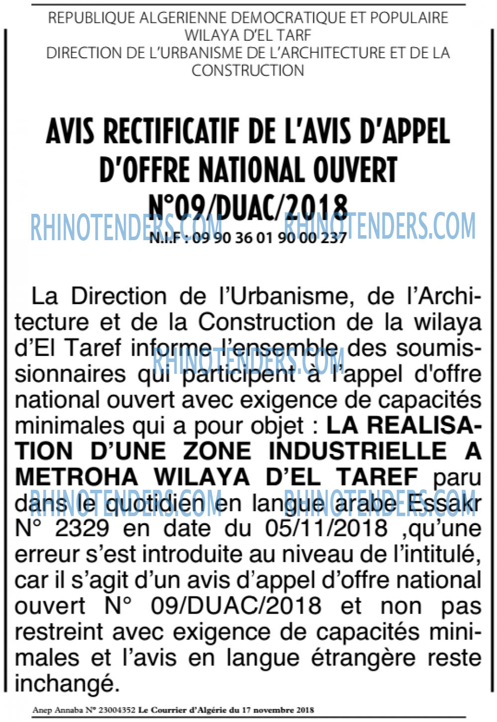 Le Courrier d'Algerie