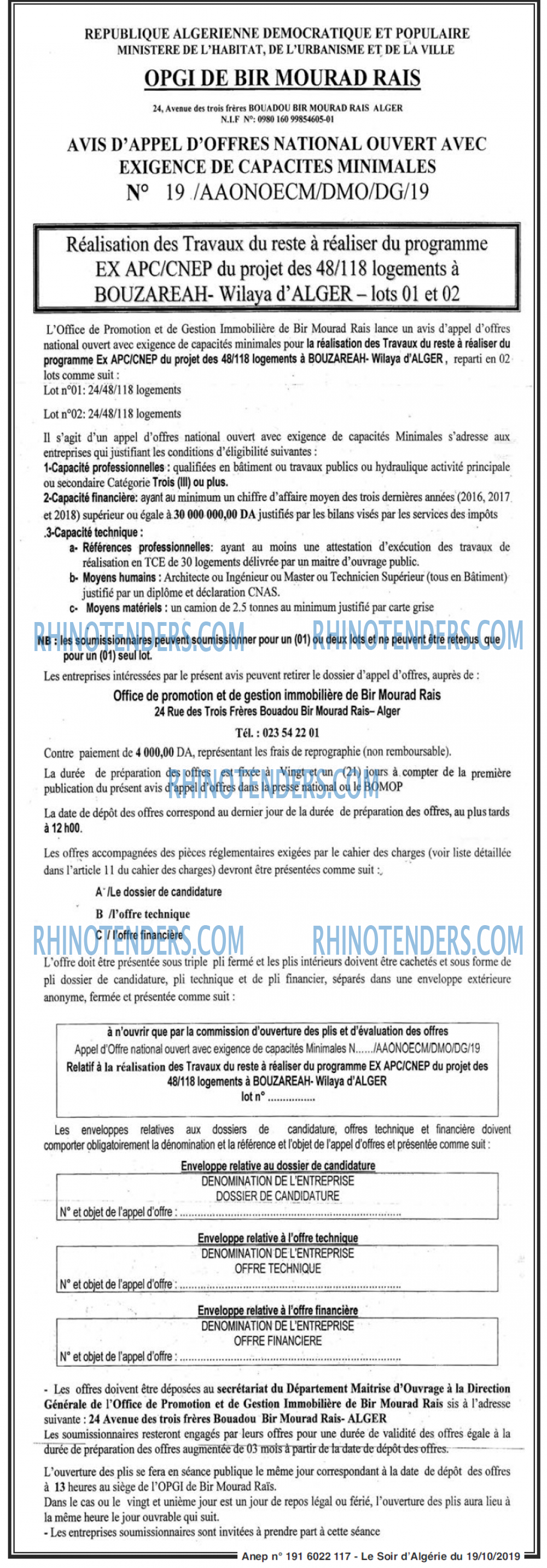 LE SOIR D'ALGERIE