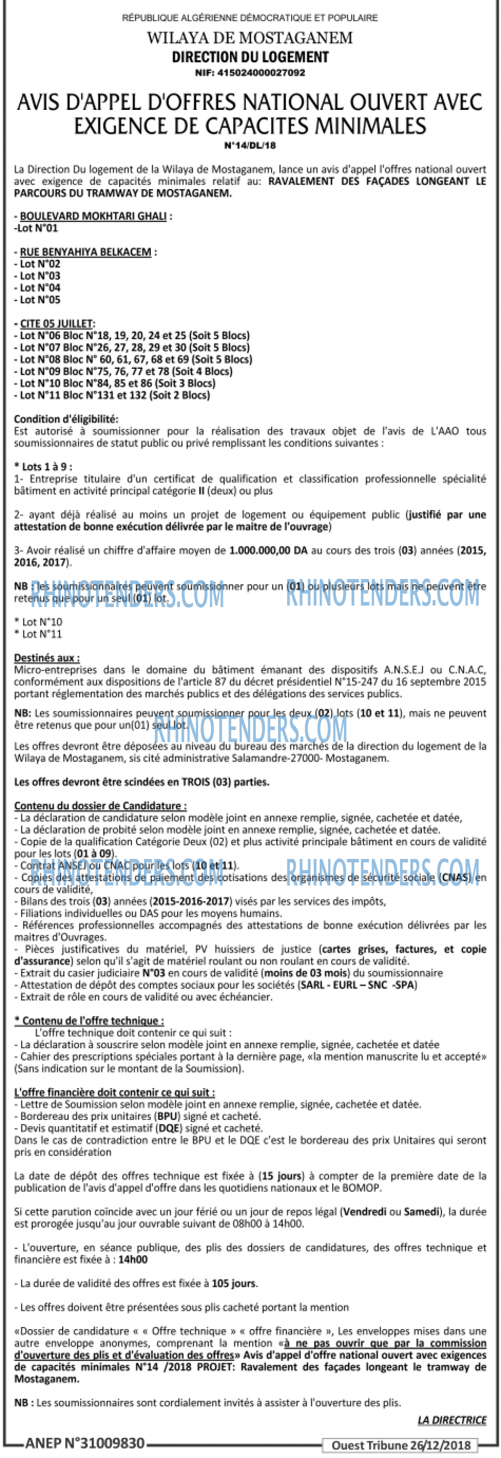 ouest TRIBUNE