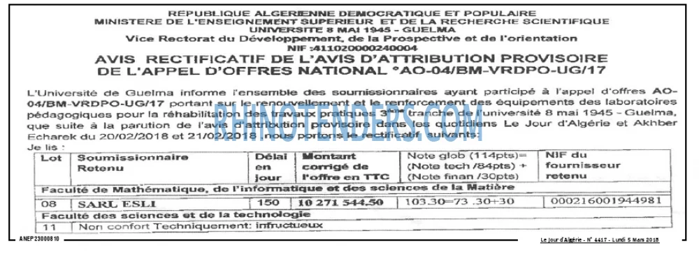 Le Jour d'Algérie
