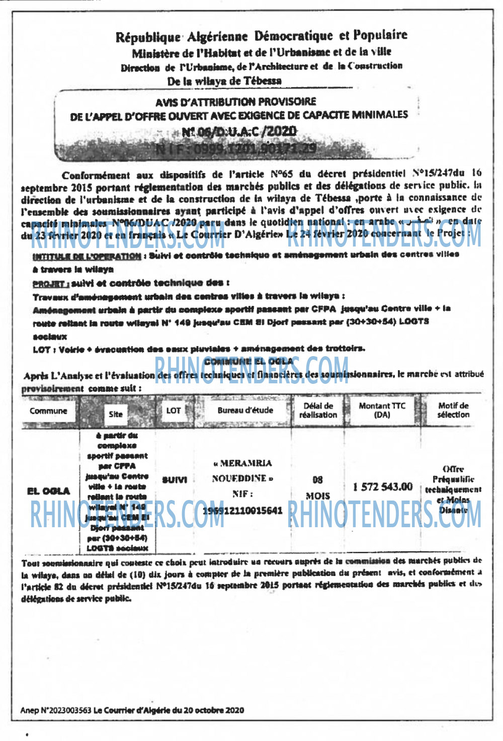 Le Courrier d'Algerie