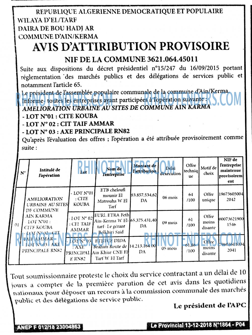 LE PROVINCIAL