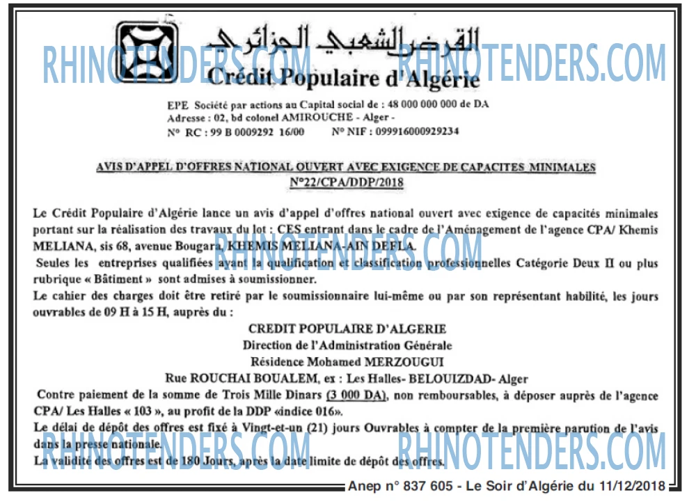 LE SOIR D'ALGERIE