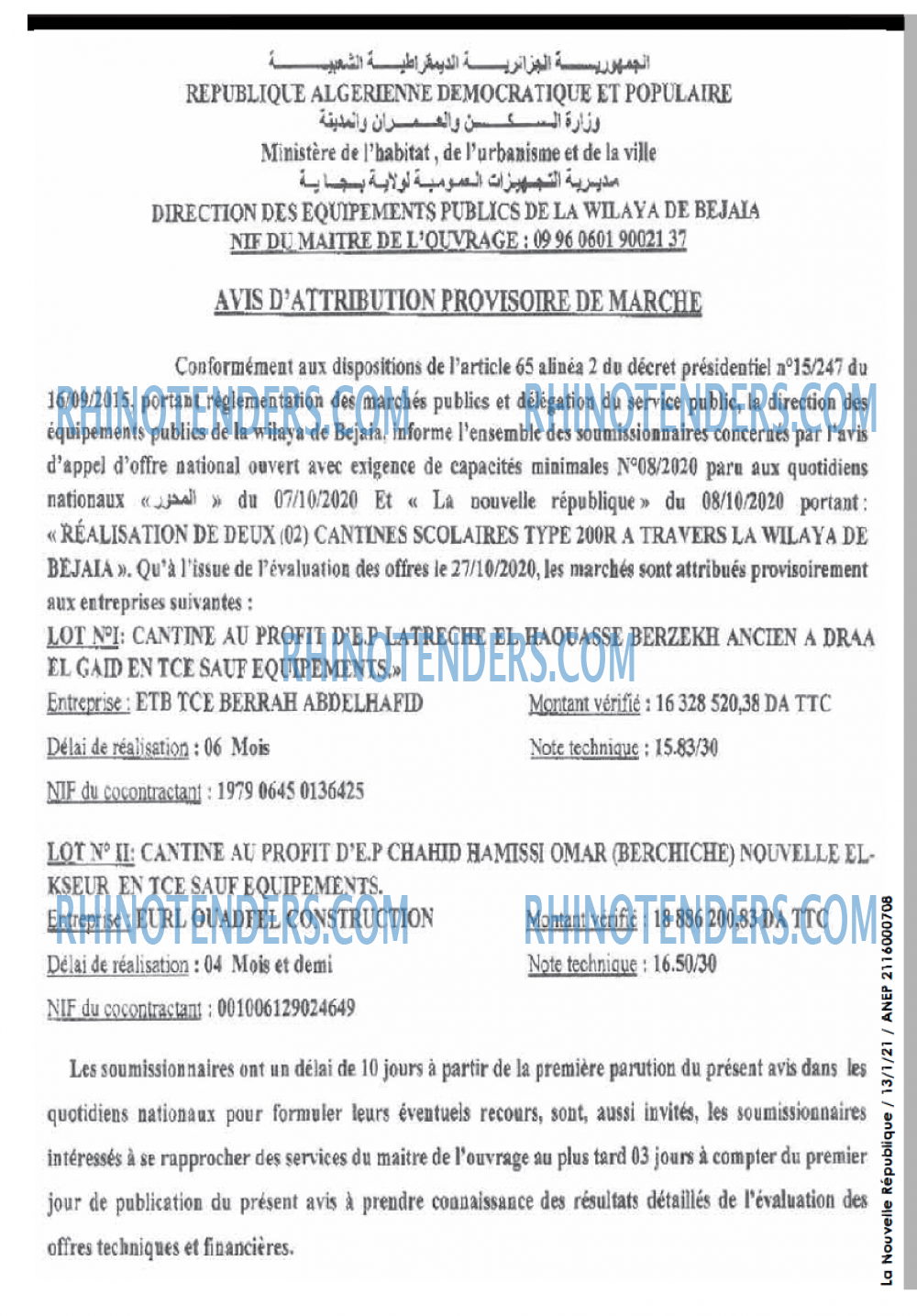 NOUVELLE REPUBLIQUE