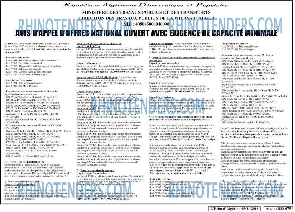 L'ECHO D'ALGERIE