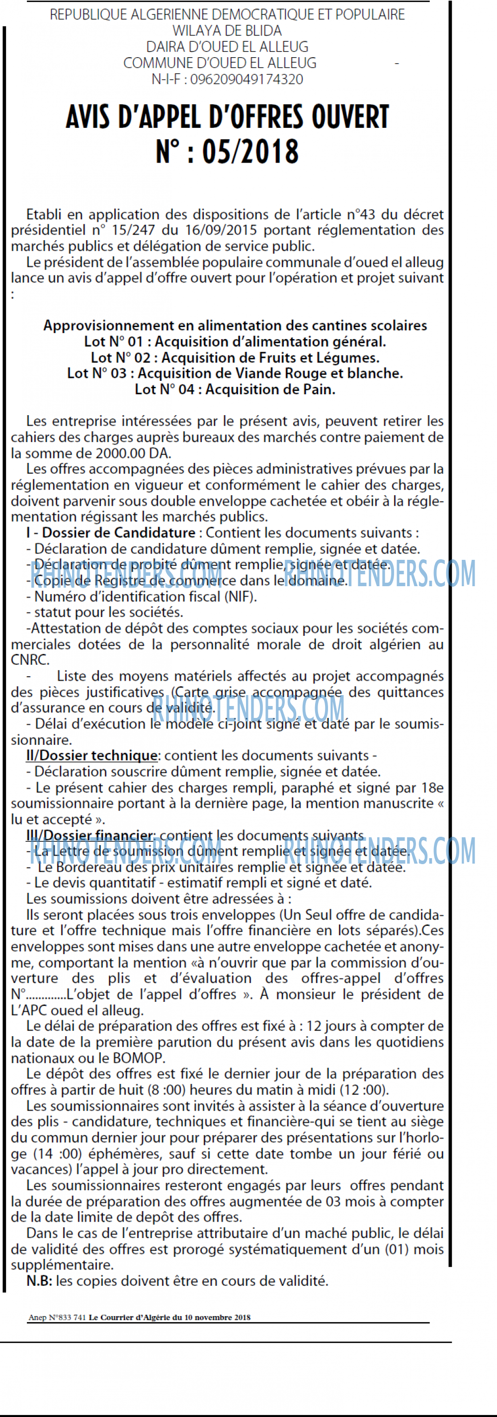 Le Courrier d'Algerie