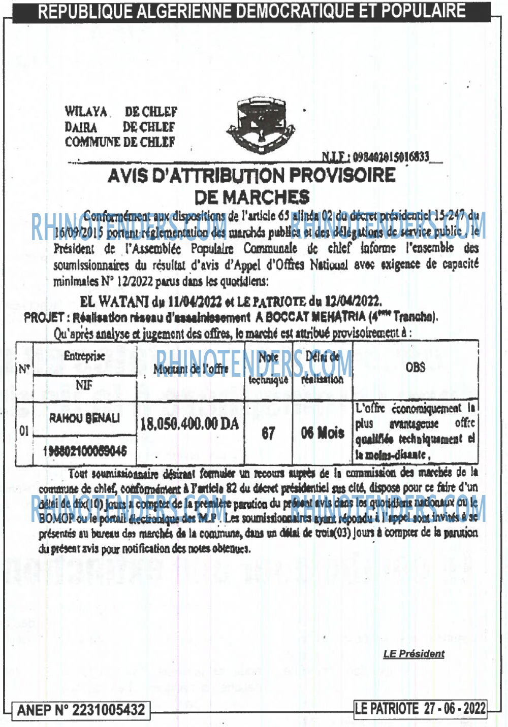 LE PATRIOTE