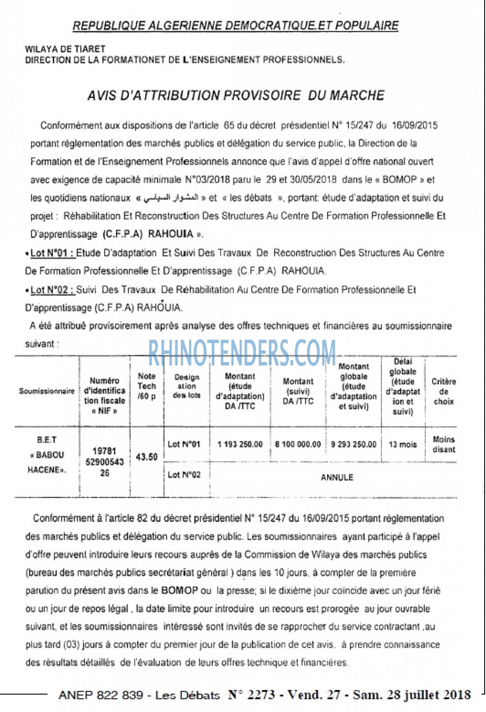 Les Debats